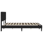 vidaXL Cadre de lit avec tête de lit Noir 160 x 200 cm Velours