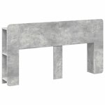 vidaXL Cabinet de Tête de Lit Gris béton Bois d'ingénierie