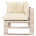 Vidaxl salon de jardin palette 5 pièces avec coussins bois de pin
