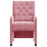 vidaXL Chaises de salle à manger 2 Pièces Rose 58 x 67 x 97 cm Velours