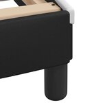 vidaXL Cadre de lit Dover noir et blanc 180x200 cm similicuir