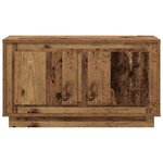 vidaXL Meuble TV Bois ancien 80 x 35 x 45 cm Bois d'ingénierie
