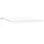 vidaXL Store rétractable automatique blanc 400x350 cm