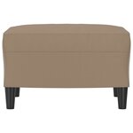 vidaXL Repose-pied Cappuccino 60x50x41 cm Similicuir