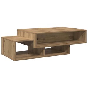 vidaXL Table basse chêne artisanal 105x55x32 cm bois d'ingénierie