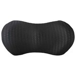 vidaXL Coussin de Dos avec oreiller Noir 46 x 24 x 11 cm Maille 4D