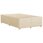 vidaXL Cadre de lit crème 120x190 cm tissu