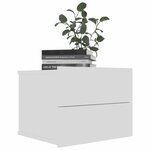 vidaXL Tables de chevet 2 Pièces Blanc 40x30x30 cm Bois d'ingénierie