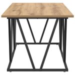 vidaXL Table basse chêne artisanal 100 x 50 x 40 cm