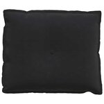 vidaXL Coussin de Dos Noir 60 x 50 cm Tissu en velours côtelé