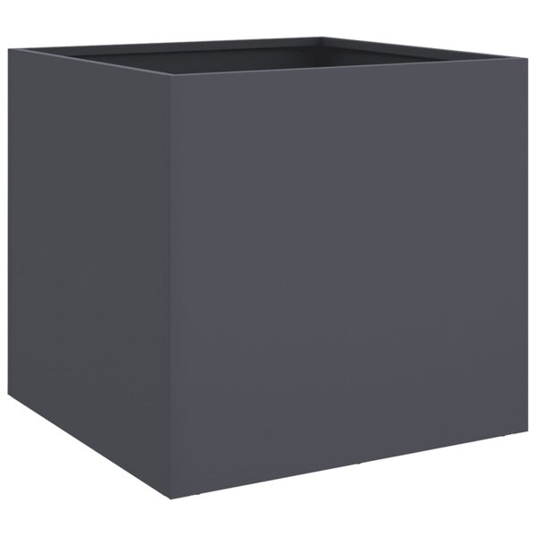 vidaXL Jardinière anthracite 49x47x46 cm acier laminé à froid