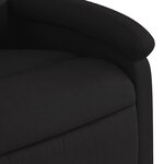 vidaXL Fauteuil inclinable Noir Tissu