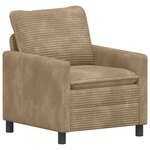 vidaXL Ensemble de Canapés 2 Pièces Taupe Polyester