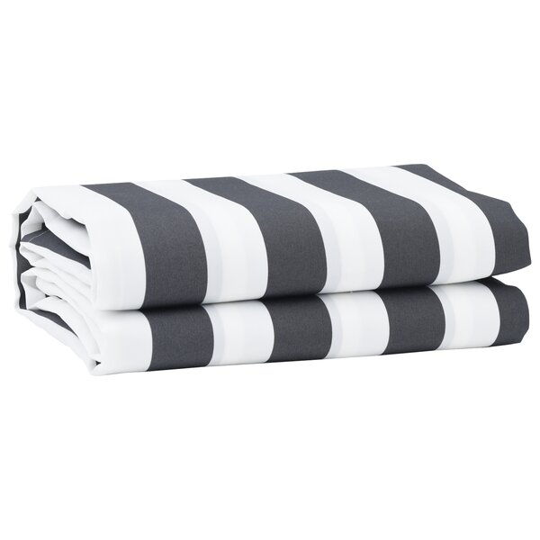 vidaXL Tissu de Remplacement de Store Anthracite et Blanc 3 x 2 m