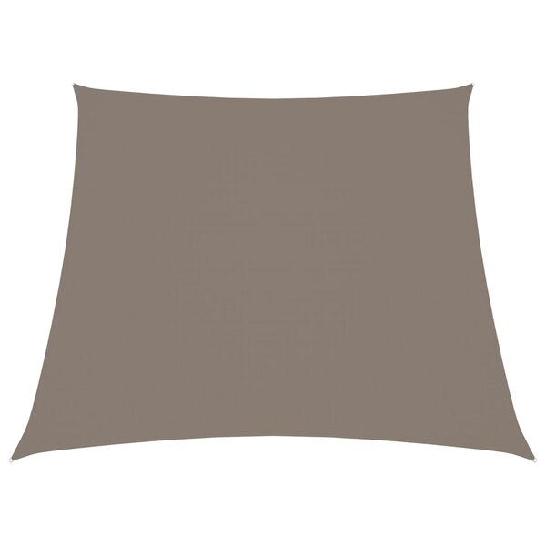 vidaXL Voile de parasol Tissu Oxford trapèze 3/5x4 m Taupe