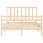 vidaXL Cadre de lit sans matelas 120x200 cm bois de pin massif
