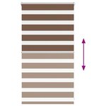 vidaXL Store zèbre marron 75x100 cm largeur du tissu 70 9 cm polyester