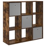 vidaXL Buffet Chêne fumé 102 x 31 x 99 5 cm