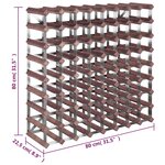 vidaXL Casier à bouteilles pour 72 bouteilles Marron Bois pin solide