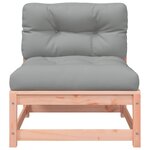 vidaXL Canapé de jardin avec coussins 2 places bois massif douglas