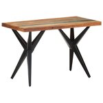 vidaXL Table de salle à manger 120x60x76cm Bois de récupération massif