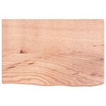 vidaXL Étagère murale marron clair bois chêne massif traité