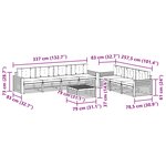 vidaXL Ensemble de canapés d'extérieur 8 Pièces Naturel et Beige