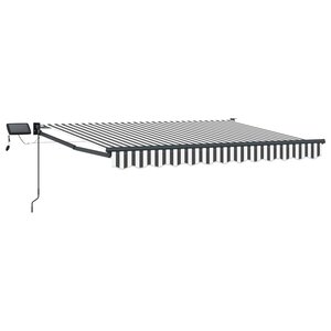 vidaXL Store rétractable manuel avec LEDs 3 5 x 2 5 m