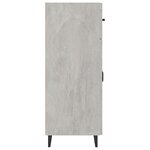 vidaXL Buffet gris béton 69 5x34x90 cm bois d'ingénierie