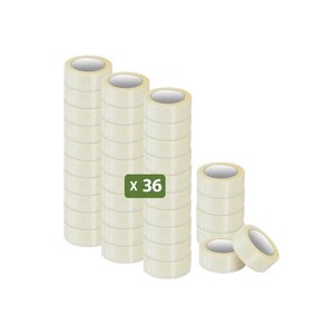 Pack and Move - Lot 36 Rouleaux Ruban Adhésif Transparent Pour Emballage Et Déménagement - 100 M - Qualité Premium