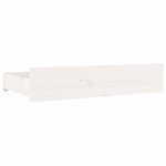 vidaXL Cadre de lit sans matelas avec tiroirs blanc 140x200 cm