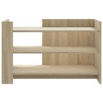 vidaXL Table basse chêne sonoma 80x50x50 cm bois d'ingénierie