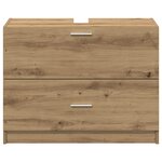 vidaXL Meuble sous lavabo en chêne artisanal 78x37x59 cm en bois reconstitué
