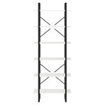 vidaXL Armoire haute Blanc 80x30x210 cm Bois de pin solide