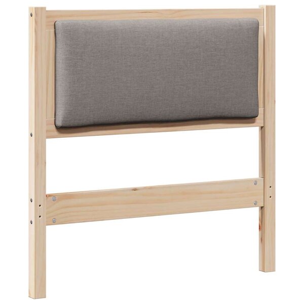 vidaXL Tête de lit Autre Marron 75 cm Bois massif en pin