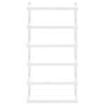 vidaXL Porte-serviette Blanc 24x12x48 cm Acier