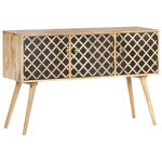 vidaXL Buffet 118x35x75 cm Bois de manguier massif
