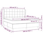 vidaXL Sommier à lattes de lit avec matelas Marron foncé 180x200 cm