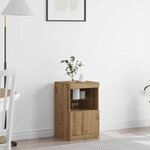vidaXL Buffet chêne artisanal 41 x 37 x 67 cm Bois d'ingénierie
