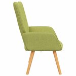 vidaXL Chaise de relaxation Vert Tissu