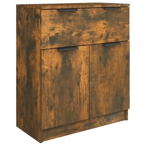 vidaXL Buffet Chêne fumé 60x30x70 cm Bois d'ingénierie