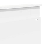 vidaXL Tête de lit avec tête de lit Blanc 200 cm Bois d'ingénierie