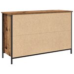 Meuble TV vidaXL Artisan Chêne 101x35x65 cm en Bois d'Ingénierie et Acier