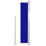 vidaXL Auvent latéral rétractable de patio 160x500 cm Bleu