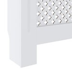 vidaXL Cache-radiateur MDF Blanc 78 cm