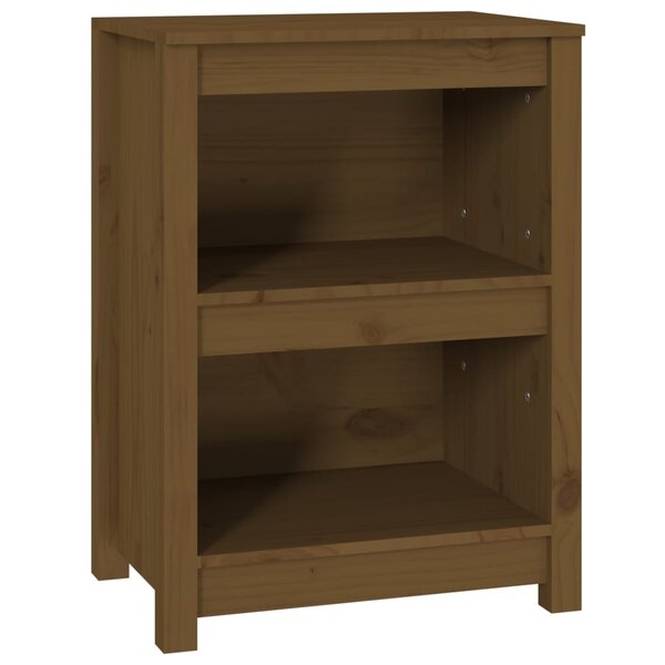 vidaXL Bibliothèque Marron miel 50x35x68 cm Bois de pin massif