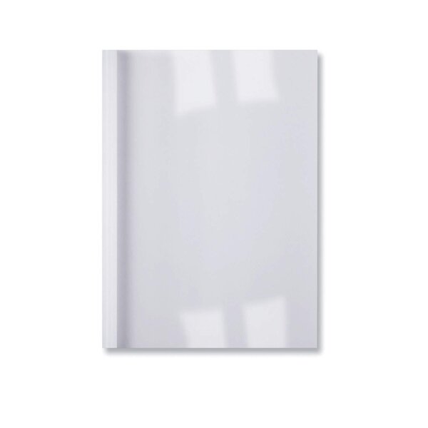 Lot de 100 LinenWeave Plats de couverture thermique 15 mm blanc GBC