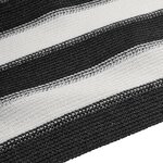 vidaXL Filet brise-vue anthracite et blanc 1 8x10 m PEHD 195 g/m²