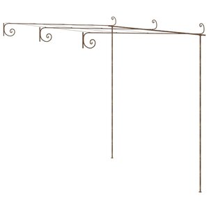vidaXL Pergola de jardin Marron antique 3x3x2 5 m Fer