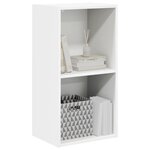 vidaXL Bibliothèque blanc 40x30x76 5 cm bois d'ingénierie